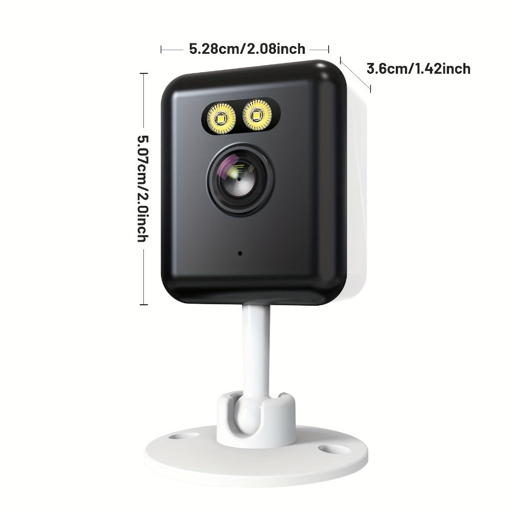 Indoor Security Camera 2-Pack with 3MP Video, Color Night Vision, Two-Way Audio and 2.4GHz WiFi