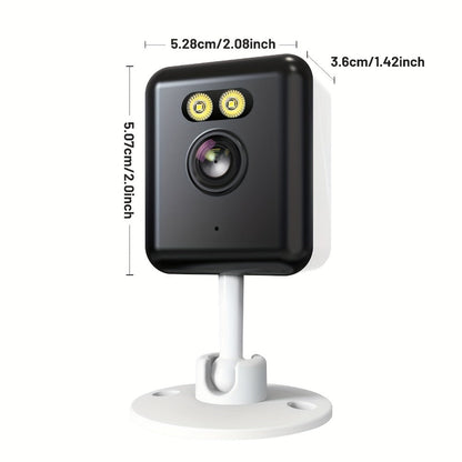 Indoor Security Camera 2-Pack with 3MP Video, Color Night Vision, Two-Way Audio and 2.4GHz WiFi