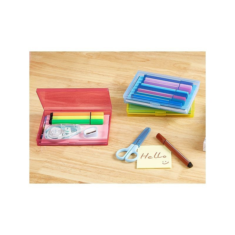 Photo Storage Box with 14 or 18 Inner Keeper Cases in Clear, Black or Multicolor Configurations