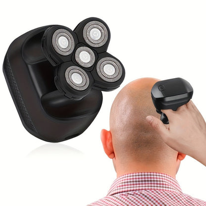 Electric Shaver Three-Blade Floating Head with Wet/Dry Use, LED Battery Display and Approximate 1-Hour Charge