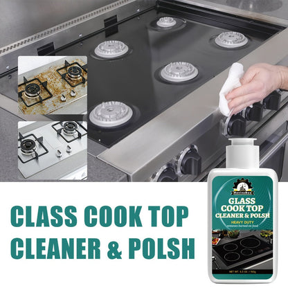 Glass and Ceramic Cooktop Cleaner and Polish in a Five-Pack Set for Routine Care of Smooth Cooking Surfaces