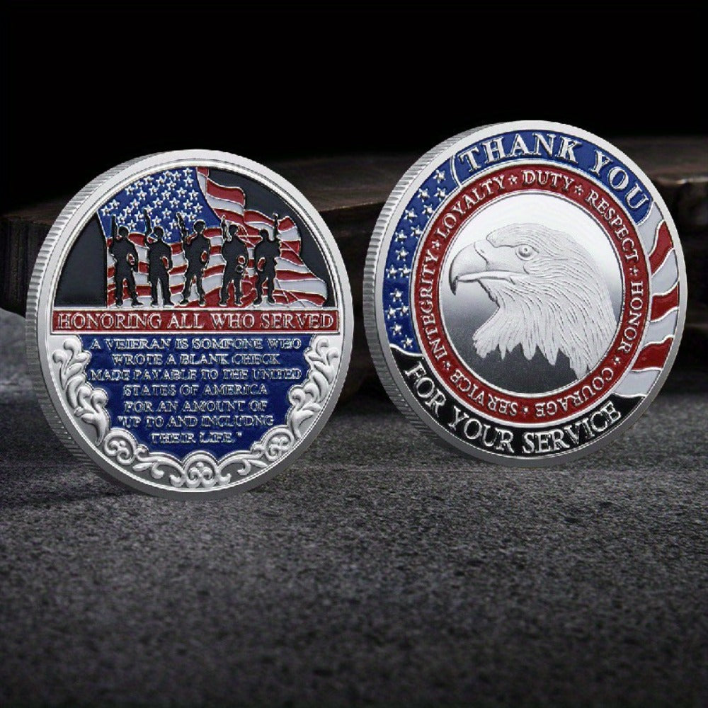 48-Piece Military-Themed Prayer Challenge Coin Set with 24 Gold-Tone and 24 Silver-Tone Coins for Adult Collectors