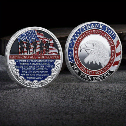 48-Piece Military-Themed Prayer Challenge Coin Set with 24 Gold-Tone and 24 Silver-Tone Coins for Adult Collectors