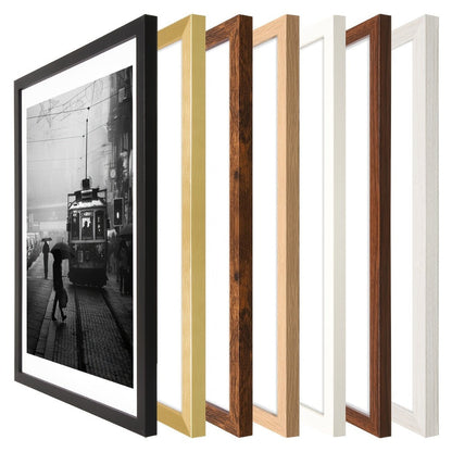 Picture Frames 12x16 Set of 3 – Classic Wood Poster Frames, Horizontal & Vertical Wall Hanging, Multi-Color Options for Bedroom Office Living Room Gallery Wall Decor