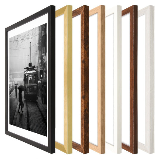 Picture Frames 12x16 Set of 3 – Classic Wood Poster Frames, Horizontal & Vertical Wall Hanging, Multi-Color Options for Bedroom Office Living Room Gallery Wall Decor