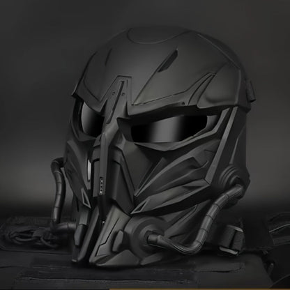Punisher Skull Cyberpunk Face Mask – Breathable Sci-Fi Futuristic Half Mask for Halloween Cosplay, Rave Bar Club Music Festival, Photo Prop & Gift for Men Adults, Cool Collectible Accessory