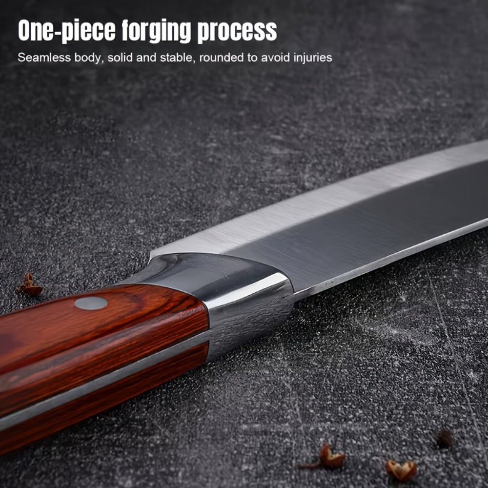 Kitchen Knife Set 3-Piece Hand-Forged Stainless Steel Boning, Fillet and Carving Knives with Optional Sheath