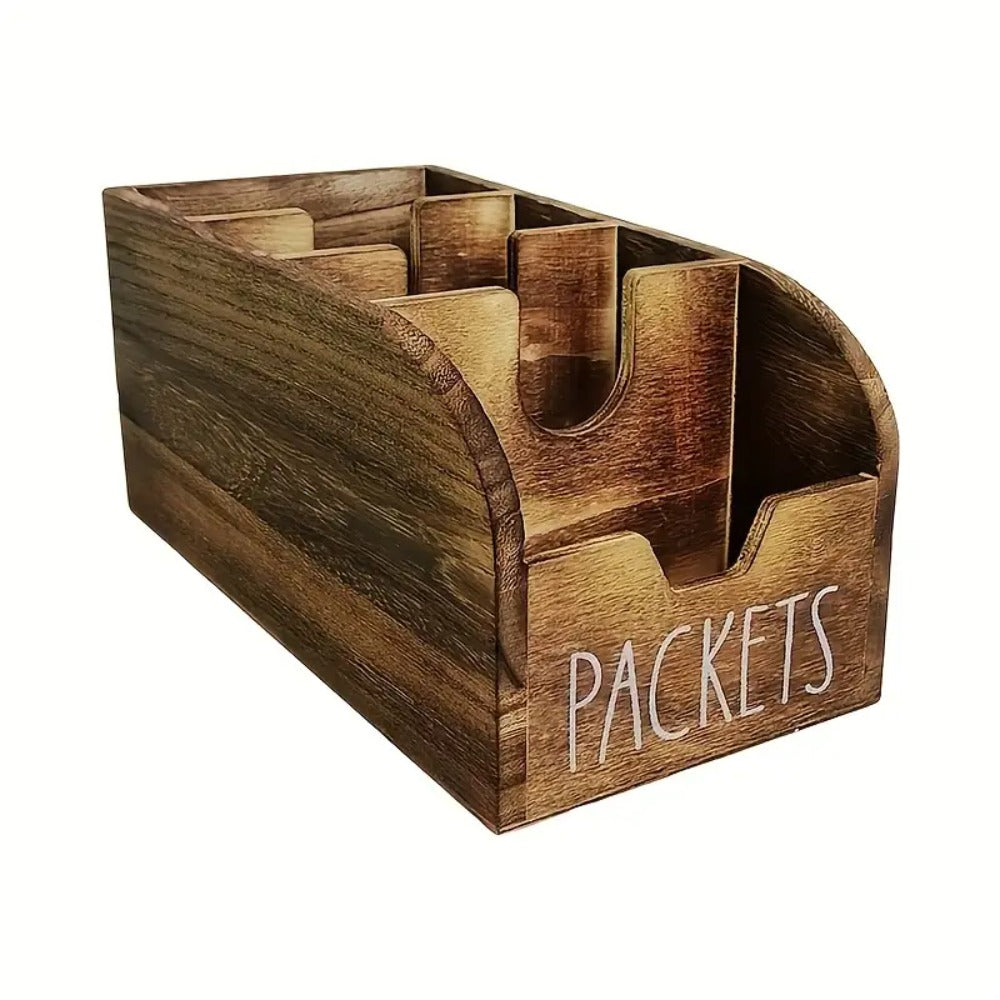 Stepped Packet and Spice Organizer in Black or Brown with One- or Two-Piece Checkout Options