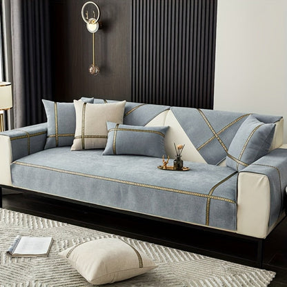 Sofa Cover 350 GSM Chenille Knit Panels for Single Seat, Armrest and 2, 3 or 4-Seater Sofa Sections