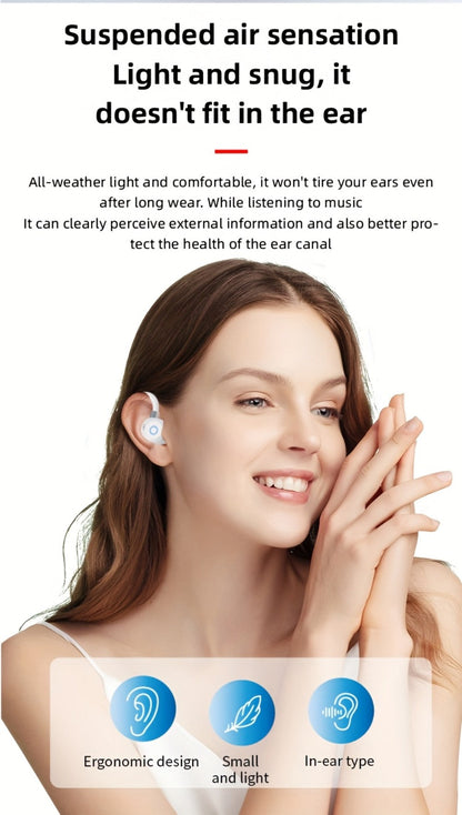 Wireless Earbuds HiFi Stereo with Active Noise Canceling, LED Display, Touch and Fast USB Charging