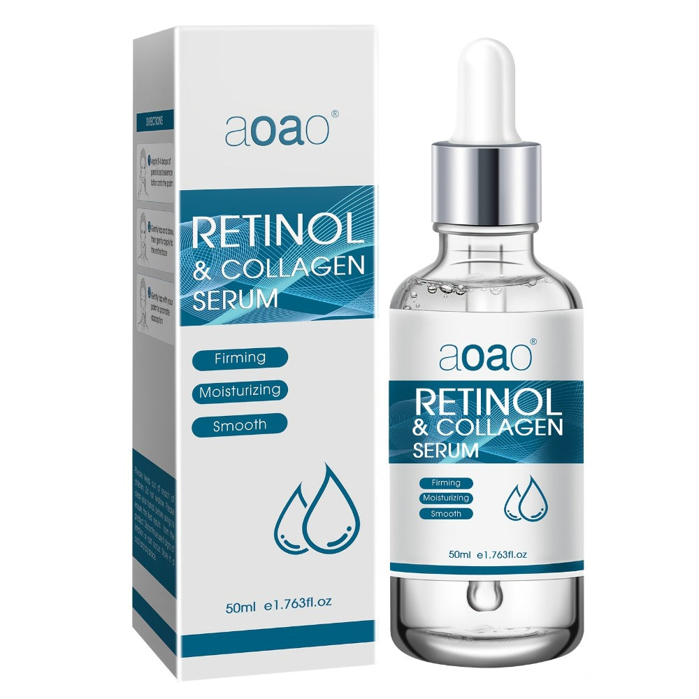 Face Cream Retinol and Collagen 130g Jar or Retinol Essence Option for Day and Night Skin Care