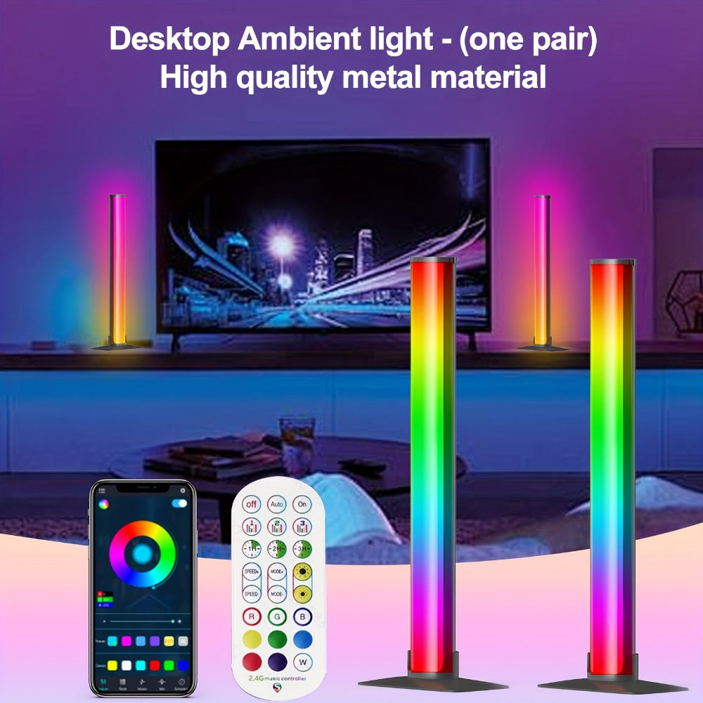 RGBIC Atmosphere Light with Music Sync - Desktop Ambient Light, App & Remote Control, Alloy Body