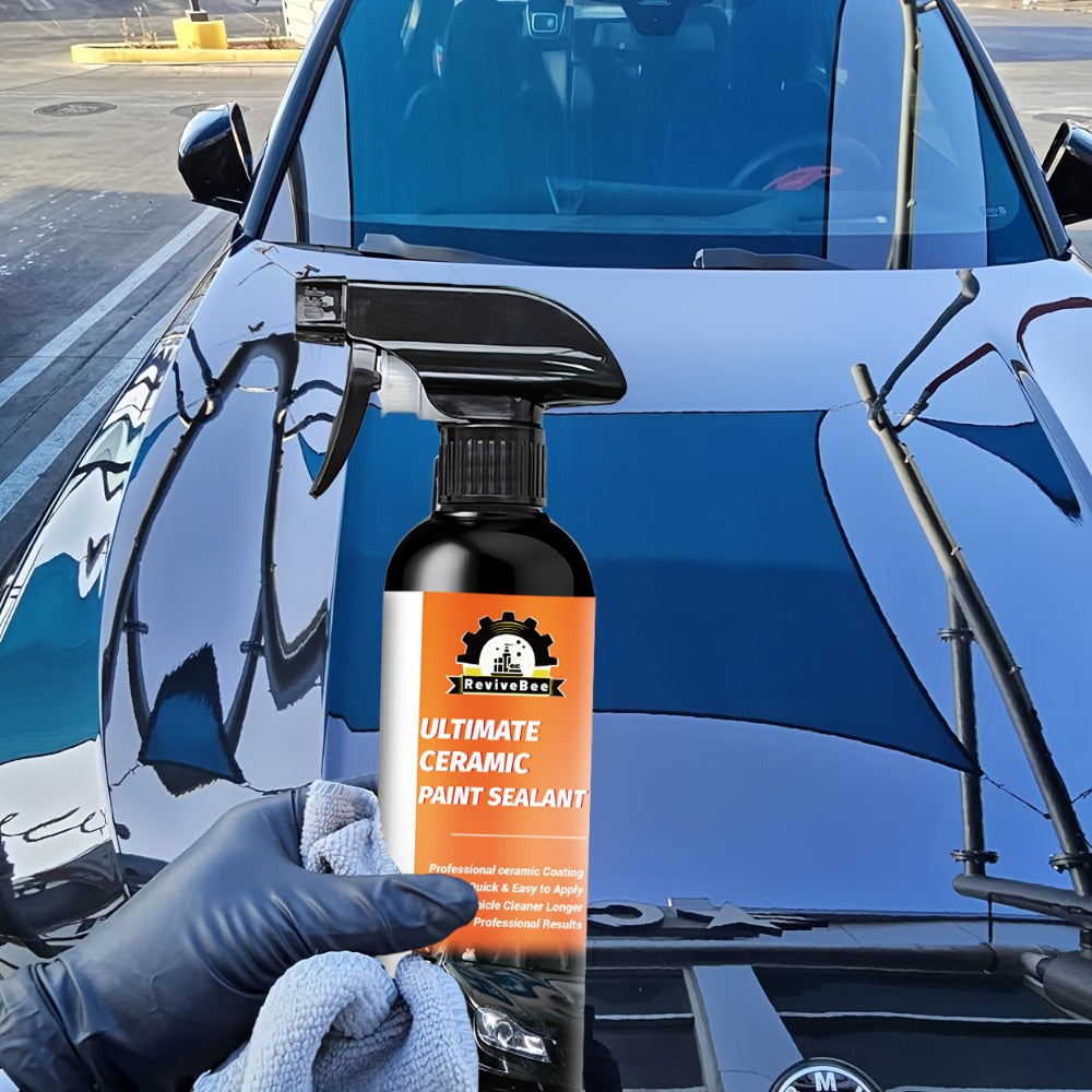 Nano Ceramic Paint Sealant 200ml - Car Ceramic Coating, Paint Restorer & Polish for Long-Lasting Gloss and Paint Protection