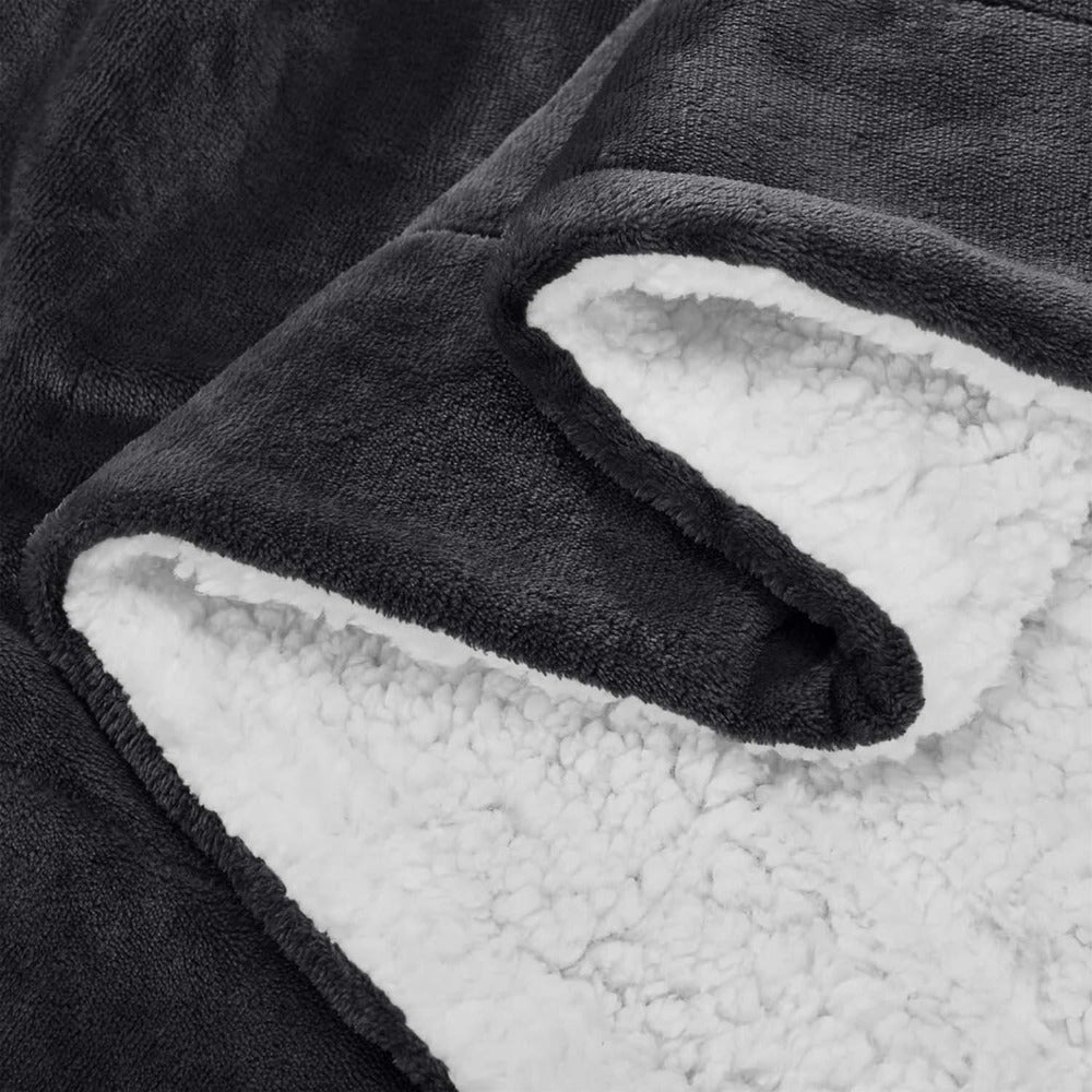 480GSM Sherpa Fleece Blanket – Double-Sided Heavy Warm Throw for Couch, Bed & Travel, Reversible All Season, 13 Colors, 3 Sizes