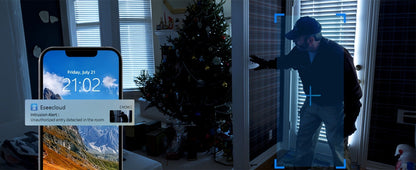 Security Camera 3MP Robot-Style Indoor Model with 360 Pan-Tilt, Auto Motion Tracking and Two-Way Audio