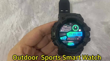 Smartwatch for Men 1.32 Inch Tactical Watch with LED Flashlight, SOS and 100+ Sport Modes in Eleven Colors