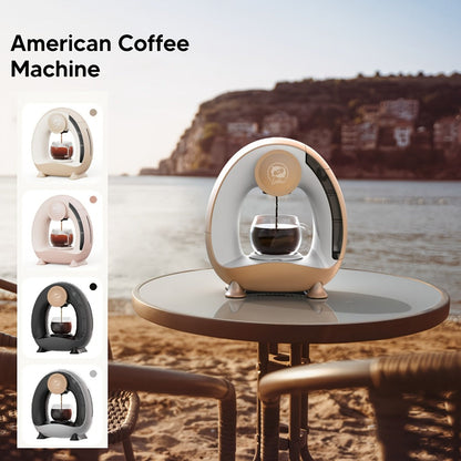 Single Serve Coffee Maker 2-in-1 K-Cup Compatible and Coffee Grounds - Mini Drip Coffee for Entryways, Bedrooms and Living Spaces