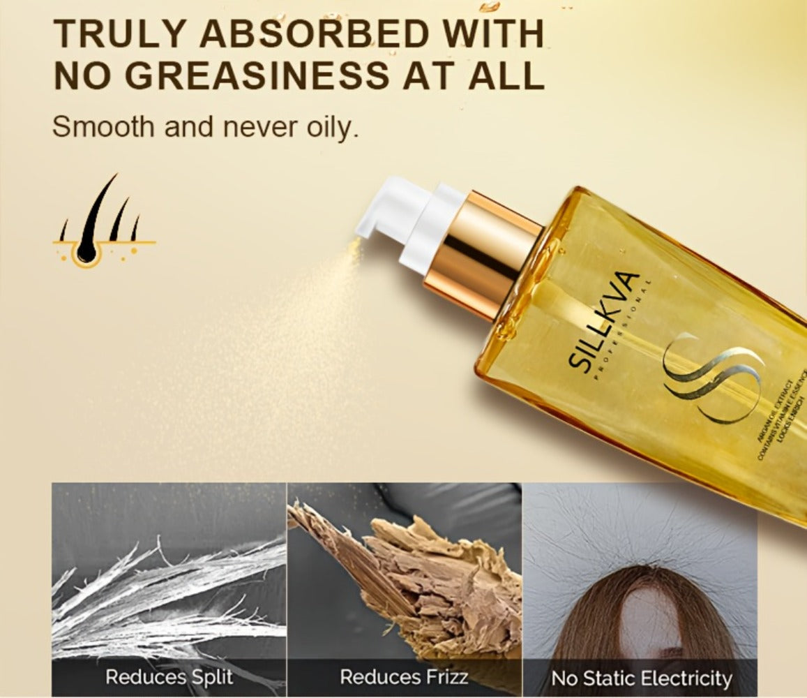 Argan Hair Oil and Rose Fragrance Spray Two-Piece Set with One- or Two-Set Checkout Options