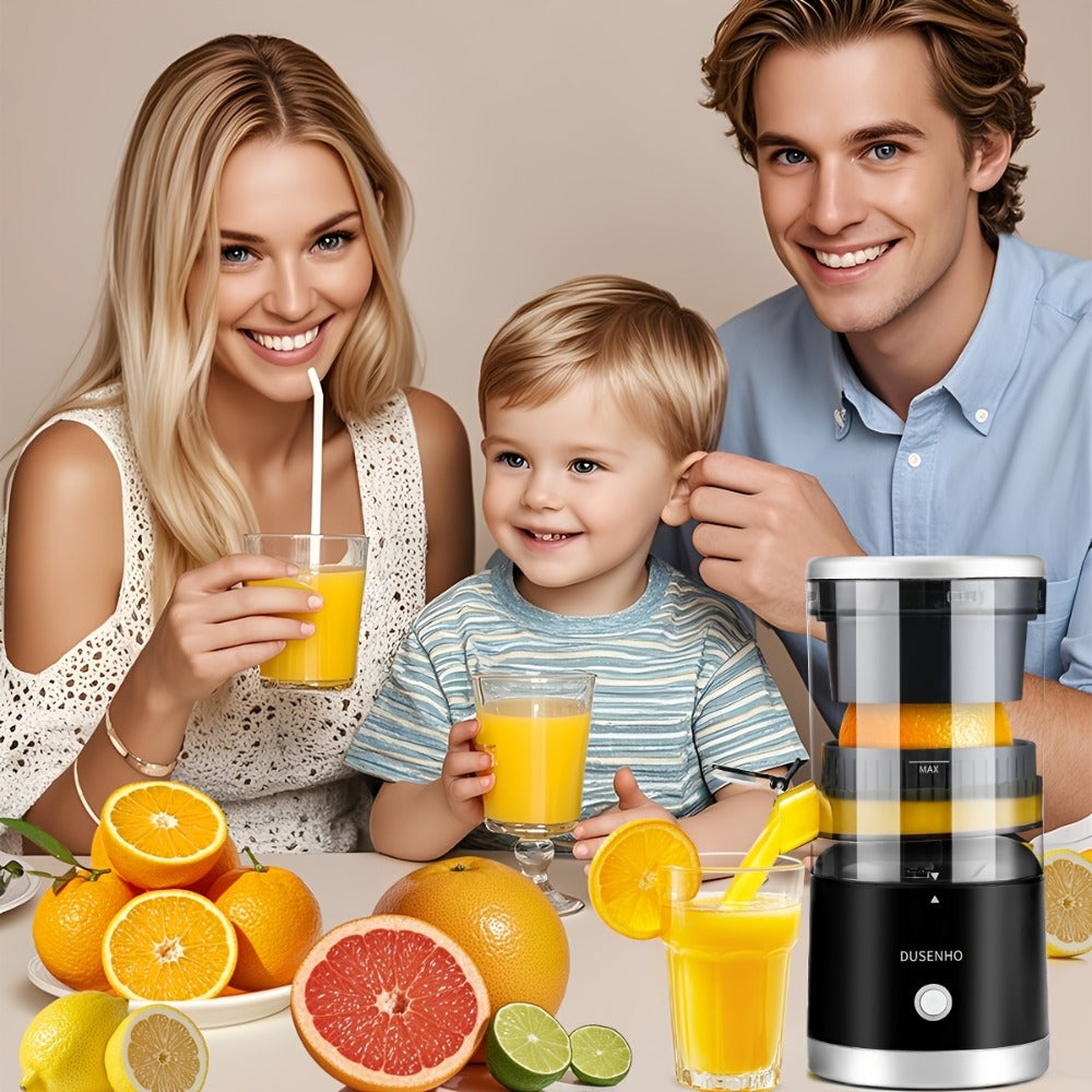 Electric Citrus Juicer Rechargeable USB-C – Portable Electric Orange Juicer Machine with 45W Motor, BPA-Free, Quiet Operation, Cleaning Brush Included, for Orange Lemon Lime