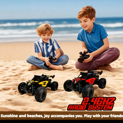 RC Off-Road Car with LED Lights for Kids Ages 6+ – High Speed All-Terrain Remote Control Buggy Light-Up RC Truck for Boys & Girls, Best Birthday Christmas Holiday Gift