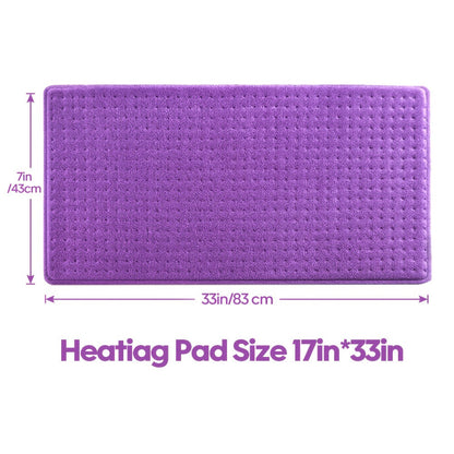 Heating Pad for Back & Neck Pain Relief – Ultra Soft Flannel, Fast Heating, Dry & Moist Heat, Auto Shut-Off, Machine Washable (Small 12x15in / Standard 12x24in / Large 17x33in)