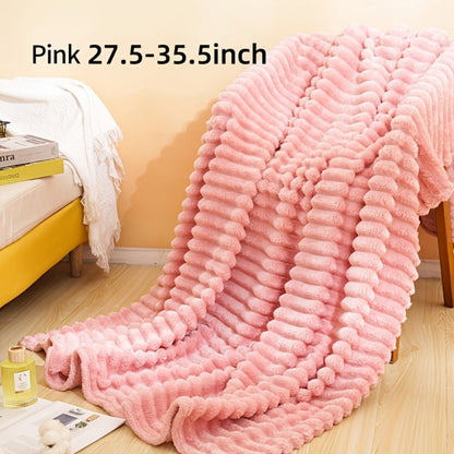 500gsm Heavy Plush Blanket – Ultra Thick Soft Warm Fluffy Blanket for Bed, Sofa & Travel, Baby to Double Size, 5 Colors