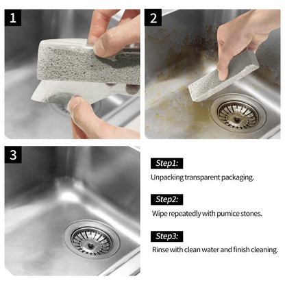 Thirty-Six-Piece Grey Pumice Cleaning Stone Set with Rectangular Blocks for Toilet and Tile Spot Cleaning