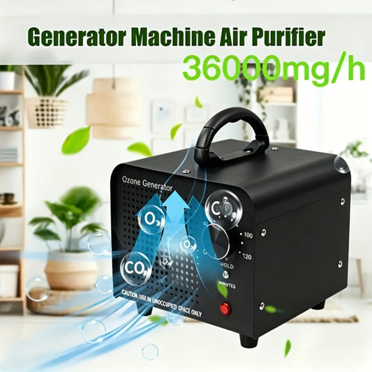 Ozone Generator Commercial 36000mg/h – O3 Air Purifier Deodorizer Ionizer with Timer & Humidity Display, Covers 3230 Sq Ft, Removes Smoke Pet Paint Odors for Home Bedroom Office