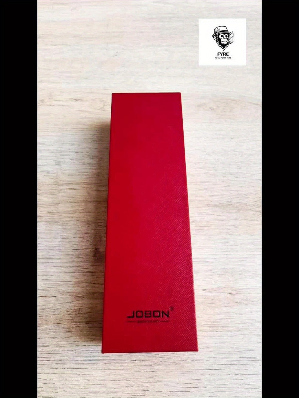 JOBON Pen-Style Torch Lighter with Angled Nozzle, Slim Metal Body and Included Gift Box Presentation