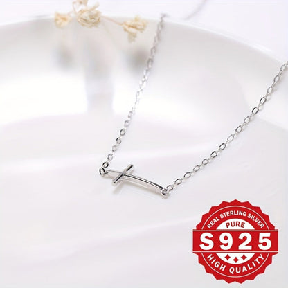 Anklet for Women - 925 Sterling Silver Cross for Minimalist Hypoallergenic Ankle Bracelet - product detail view 4