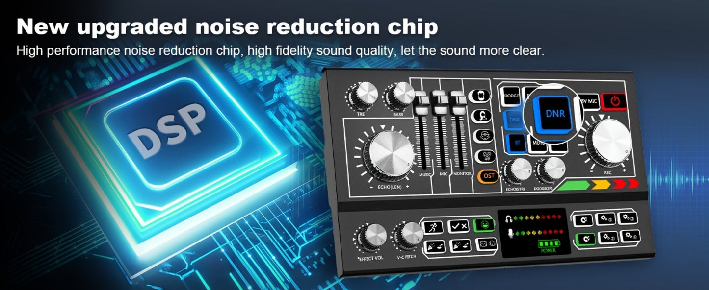Audio Mixer, Podcast, Recording, Equipment for Live Sound for Home Practice, Rehearsal detail image - detail view 13