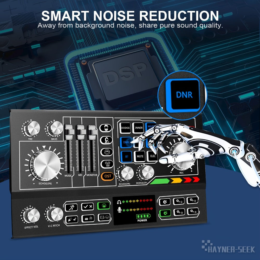Audio Mixer, Podcast, Recording, Equipment for Live Sound for Home Practice, Rehearsal detail image