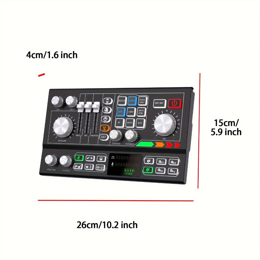 Audio Mixer, Podcast, Recording, Equipment for Live Sound for Home Practice, Rehearsal detail image - detail view 9