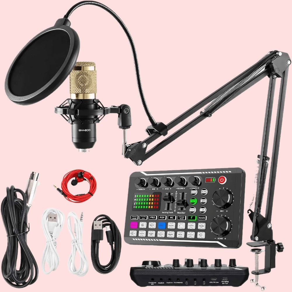 Audio Mixer, Portable, Condenser, Recording, Kit for Live Sound detail image - detail view 12