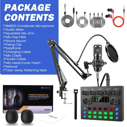 Audio Mixer, Portable, Condenser, Recording, Kit for Live Sound detail image - detail view 15