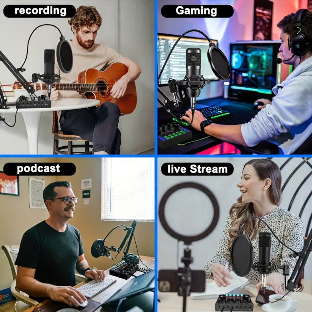 Audio Mixer, Portable, Condenser, Recording, Kit for Live Sound detail image - detail view 19