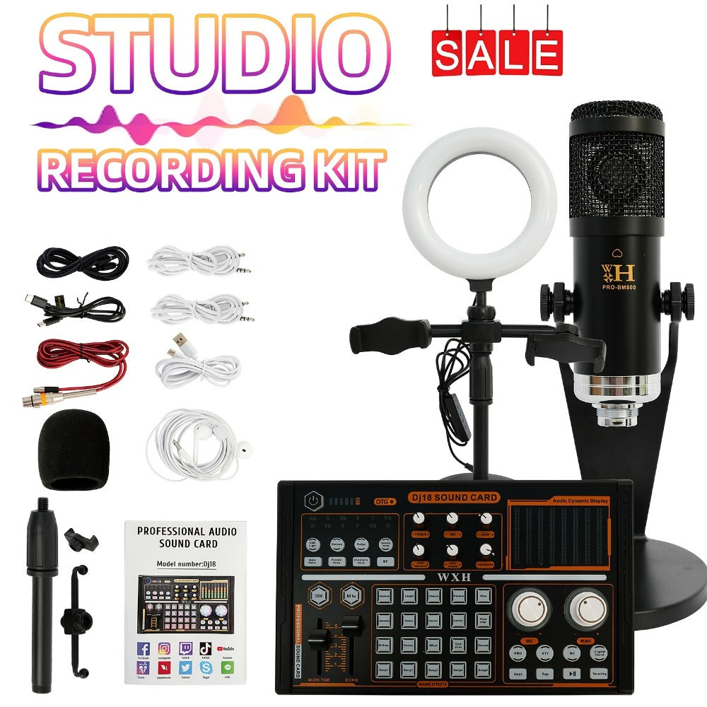 Audio Mixer, Portable, Condenser, Recording, Kit for Live Sound detail image - detail view 8