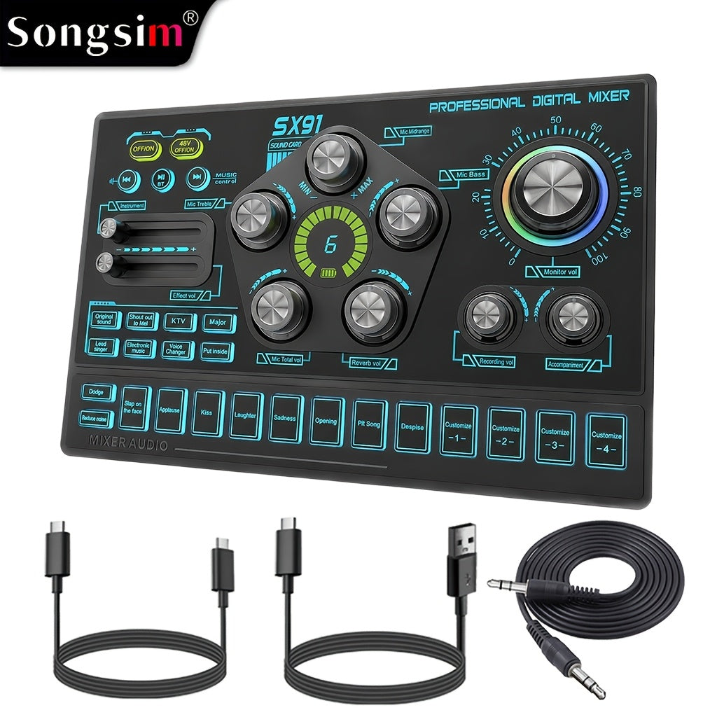 Audio Mixer shown in the Black option
