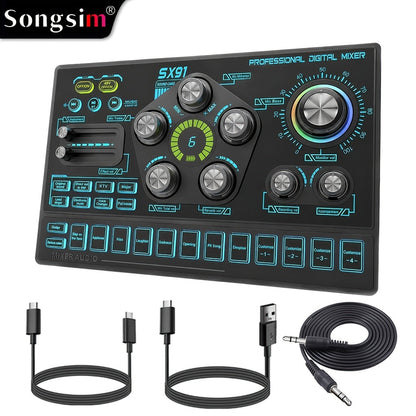 Audio Mixer shown in the Black option