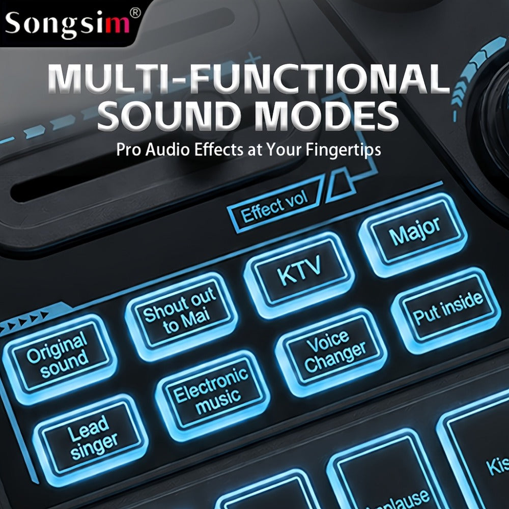 Audio Mixer, RGB, USB, Professional, Console for Live Sound for Home Practice, Rehearsal detail image - detail view 6