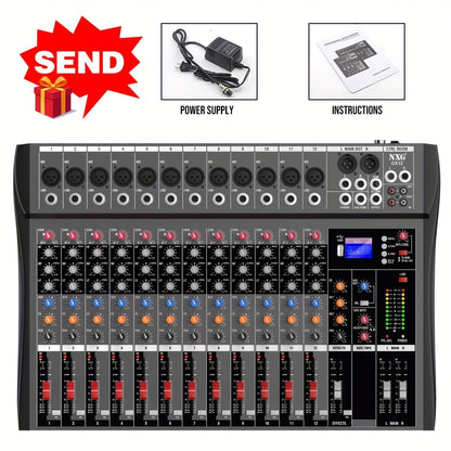 Audio Mixer shown in the 12-channel DJ mixer option
