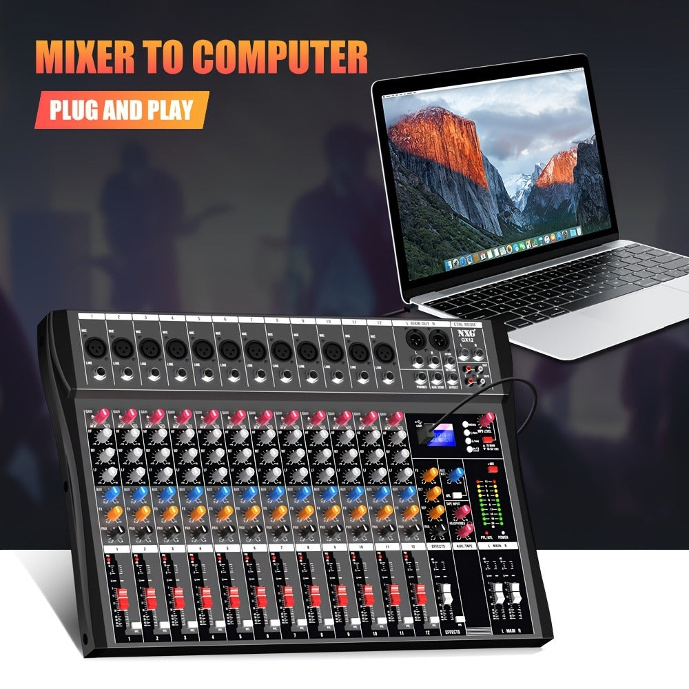 Audio Mixer, USB, Professional, 12-Channel, Controller for Live Sound detail image - detail view 16