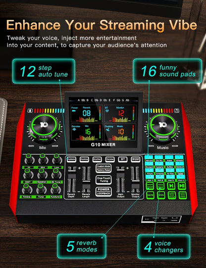 Audio Mixer, USB, Stereo, Sound, Board, Console for Live Sound detail image - detail view 16