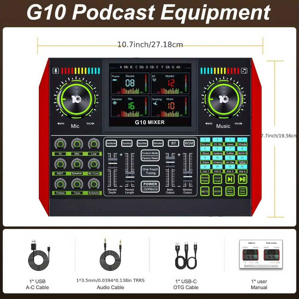 Audio Mixer, USB, Stereo, Sound, Board, Console for Live Sound detail image