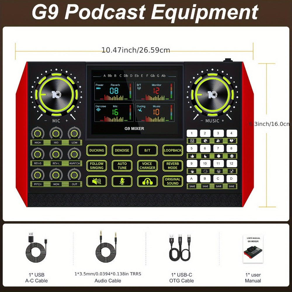 Audio Mixer, USB, Stereo, Sound, Board, Console for Live Sound detail image - detail view 9