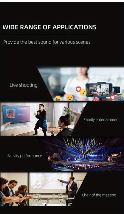 Audio Mixer, Wireless, USB, High-Quality, 4-Channel, UHF for Live Sound detail image - detail view 17
