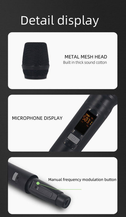 Audio Mixer, Wireless, USB, High-Quality, 4-Channel, UHF for Live Sound detail image - detail view 21