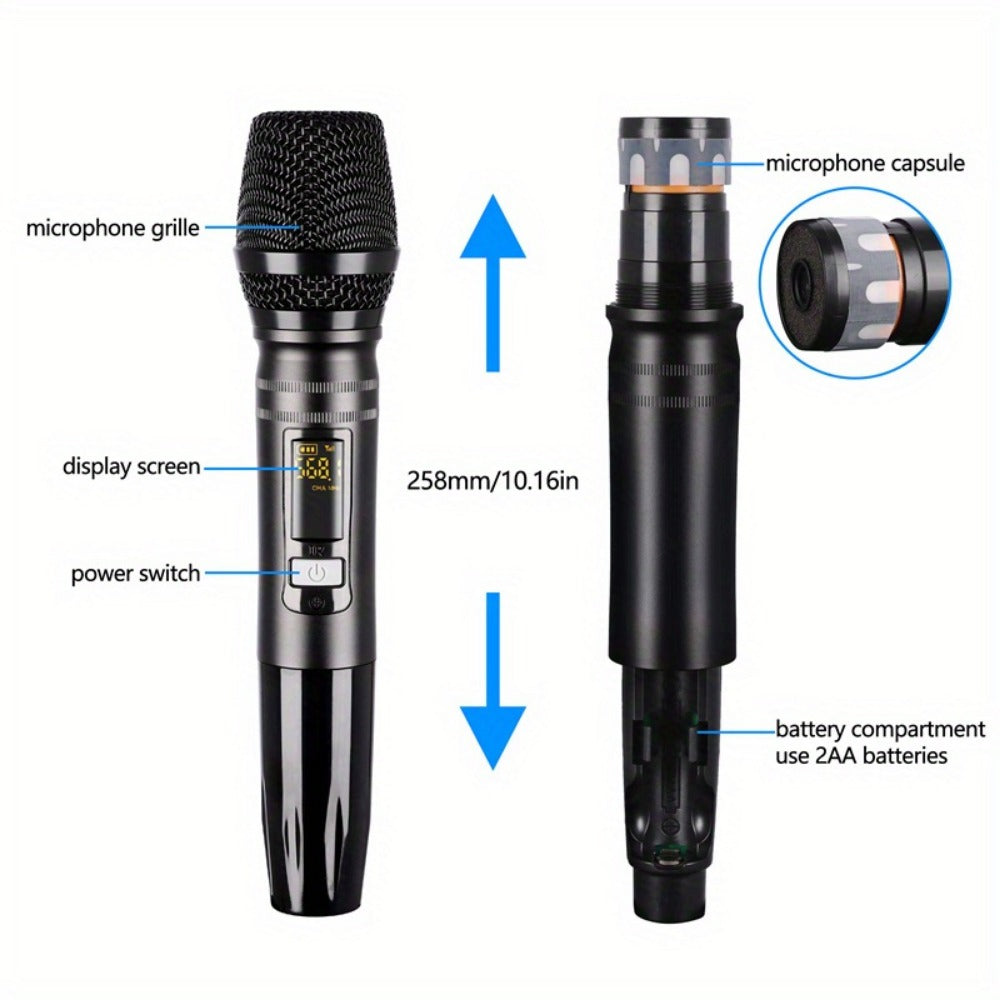 Audio Mixer, Wireless, USB, High-Quality, 4-Channel, UHF for Live Sound detail image - detail view 6