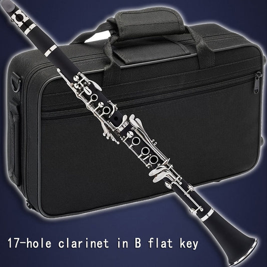 B-Flat Clarinet, HOGSN, 17-Key, Black for Lessons and Practice detail image