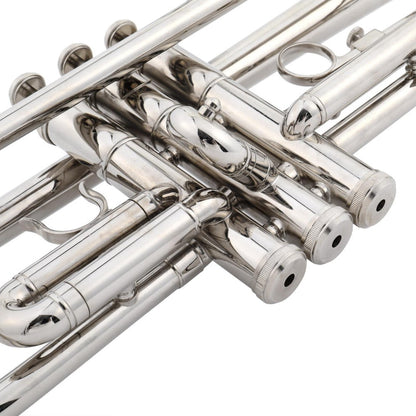 B-Flat Trumpet, 49 cm, 8.6 cm, Silver, Concert, Band for School Band detail image - detail view 4
